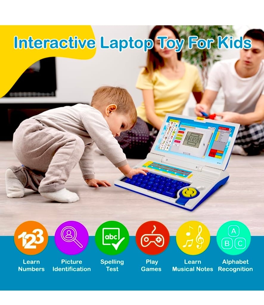 VTTOYS best learning laptop toy for kids-Interactive English & Number Educational Game view 2
