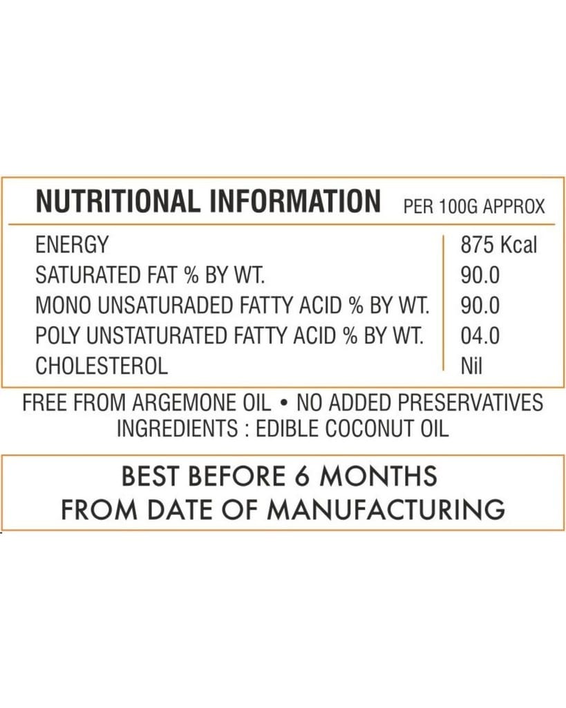 Kiran Coconut Oil Bottle 500ML view 2