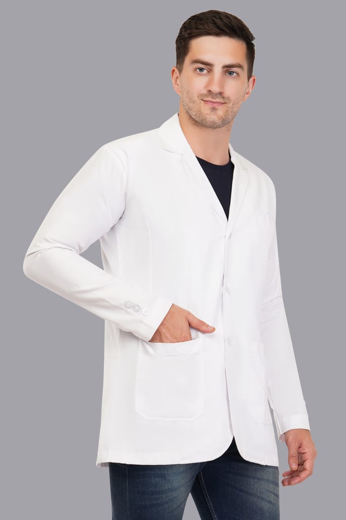 Male Doctor Coat || Unisex | Stylish, Comfortable | Full Sleeves | Ideal For Health care Professionals | Sizes S - XXL view 2