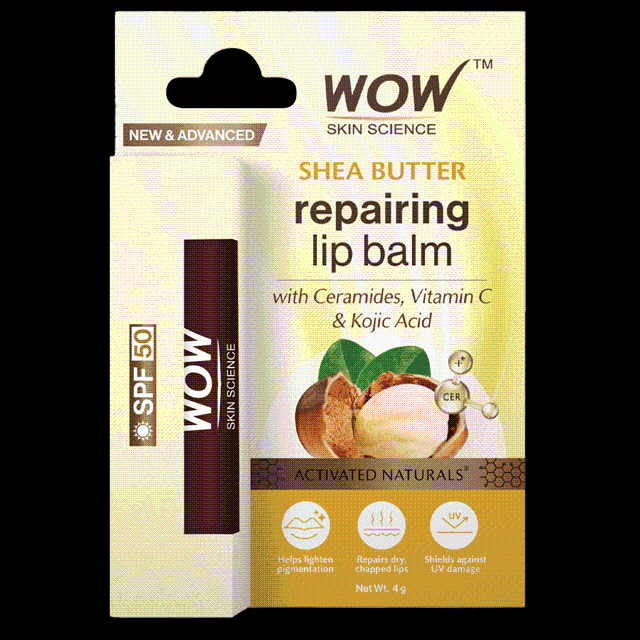 Wow Skin Science Shea Butter & Ceramides Repairing Lip Balm with SPF 50 - 4g view 2