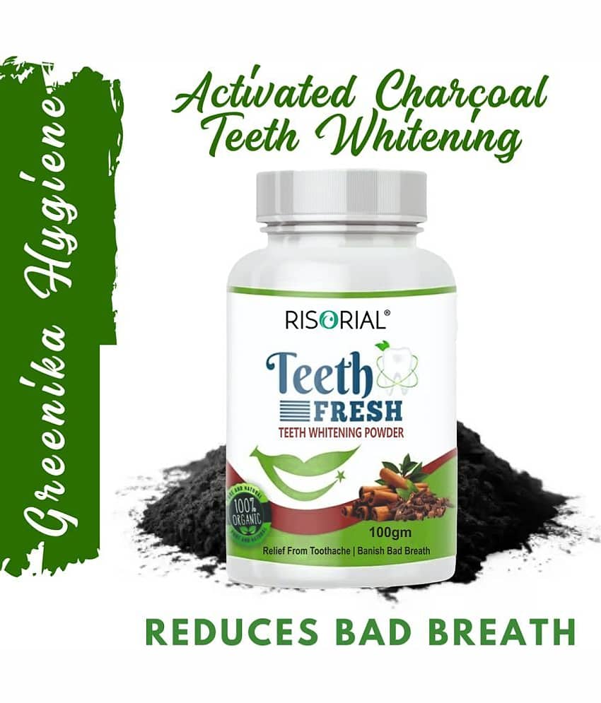 REGLET Charcoal Tooth Whitening Powder Denture Oral Kit
