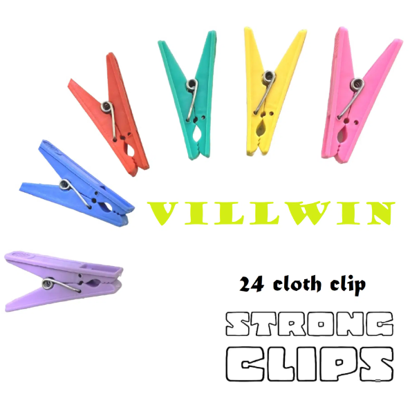 VillWin Muti-color Clothes Pegs