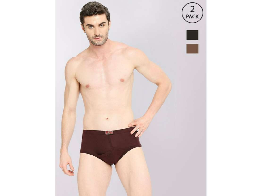 VIP Golds Men's Cotton Briefs-Assorted Colours (Pack of 2) - 80 view 2