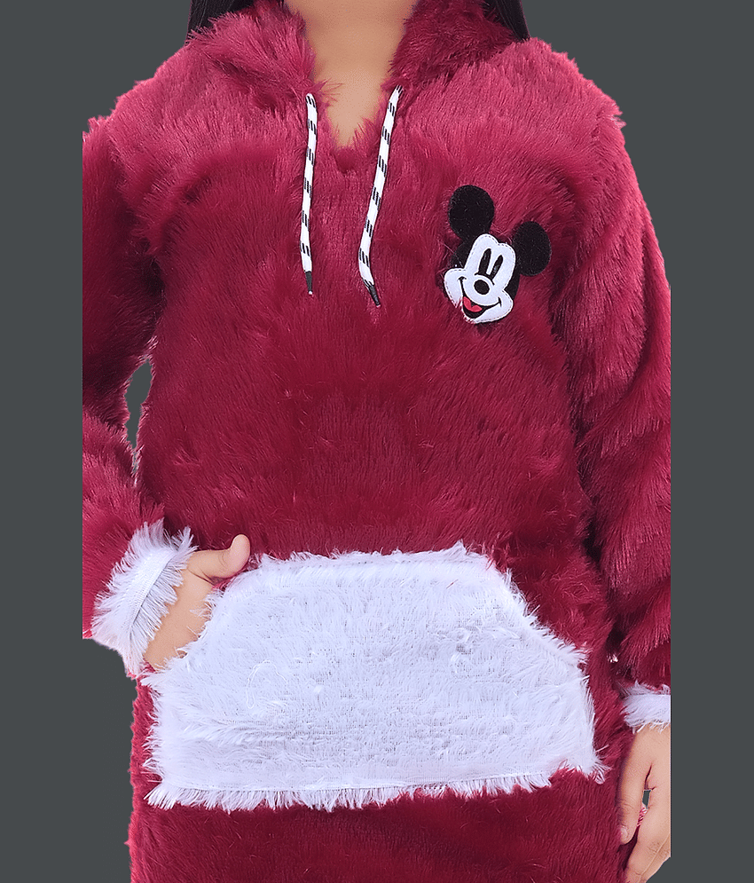 NEWSIFA Pack of 1 Girls Wollen Pullover ( Brown ) view 2