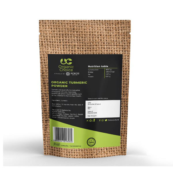 Organic Choice Turmeric Powder 200 Gms Certified Organic view 2