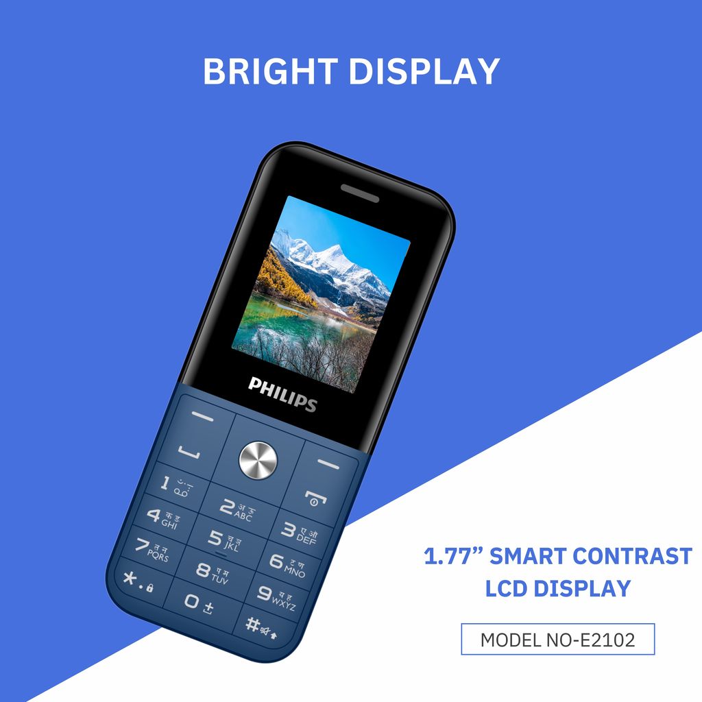Philips E2102 Keypad Mobile Phone view 2