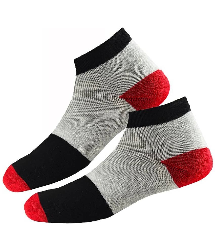 hicode - Cotton Men's Colorblock Multicolor Ankle Length Socks ( Pack of 10 ) view 2
