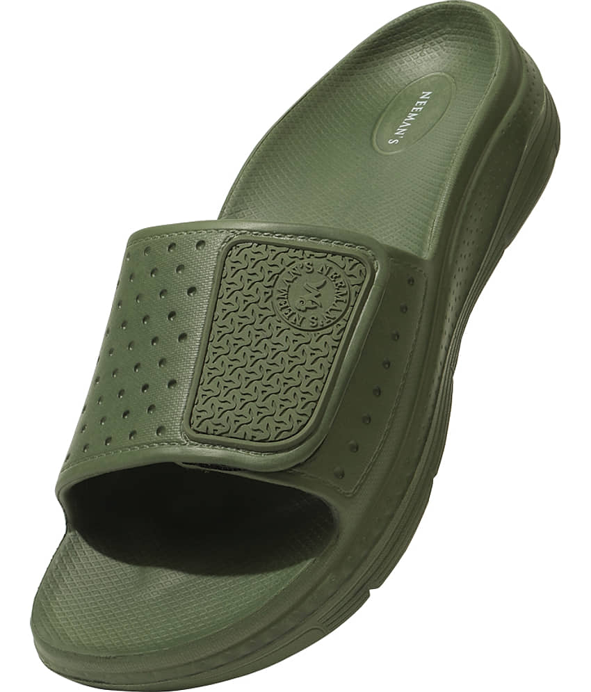 Neemans Jumbo Slides Olive Men's Slide Flip Flop view 2