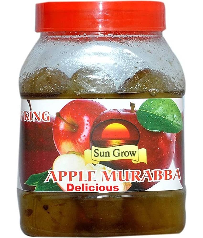 Sun Grow Home Made Delicious Organic Sweet Apple Murabba of Kashmire Apples Pickle 1 kg