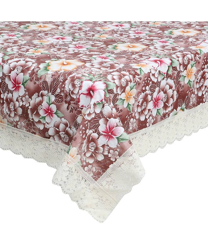 Printed PVC 4 Seater Rectangle Table Cover ( 150 x 92 ) cm Pack of 1 Purple view 2