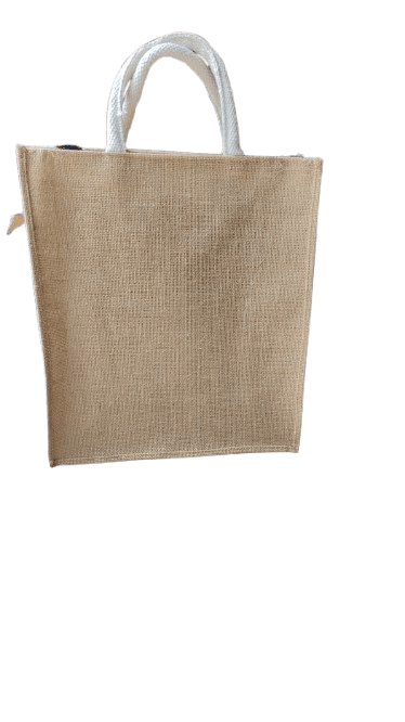 Handcrafted Jute Tote Bag view 2