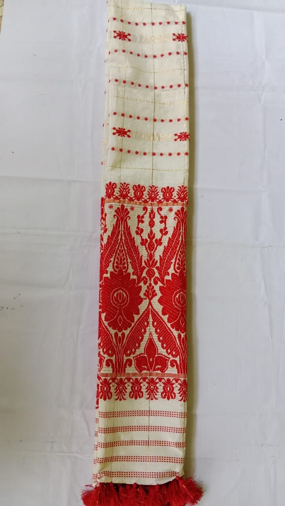 ASSAMESE TRADITIONAL GAMUSA view 2