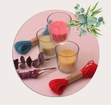 Aromatic Glass Jasmine Candle