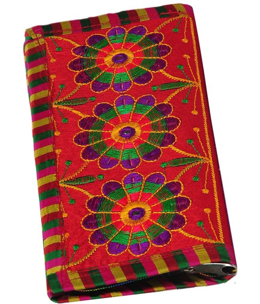 SUNESH CREATION Red Fabric Handheld view 2