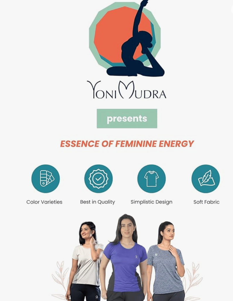 Yoni Mudra Women's Sleeveless Boat Neck Top Side Panel for Gym or Yoga view 2