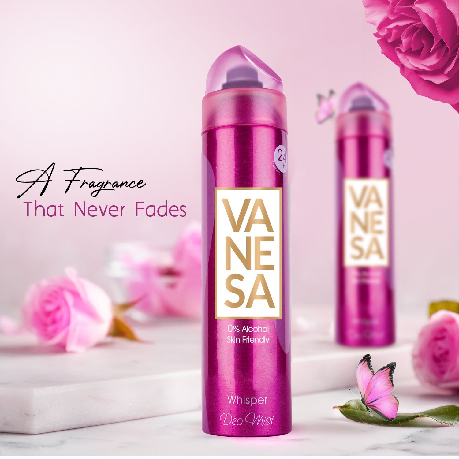 Vanesa Pack of 2 Deo Mists (Whisper + Tingle) - 150ml Each view 2