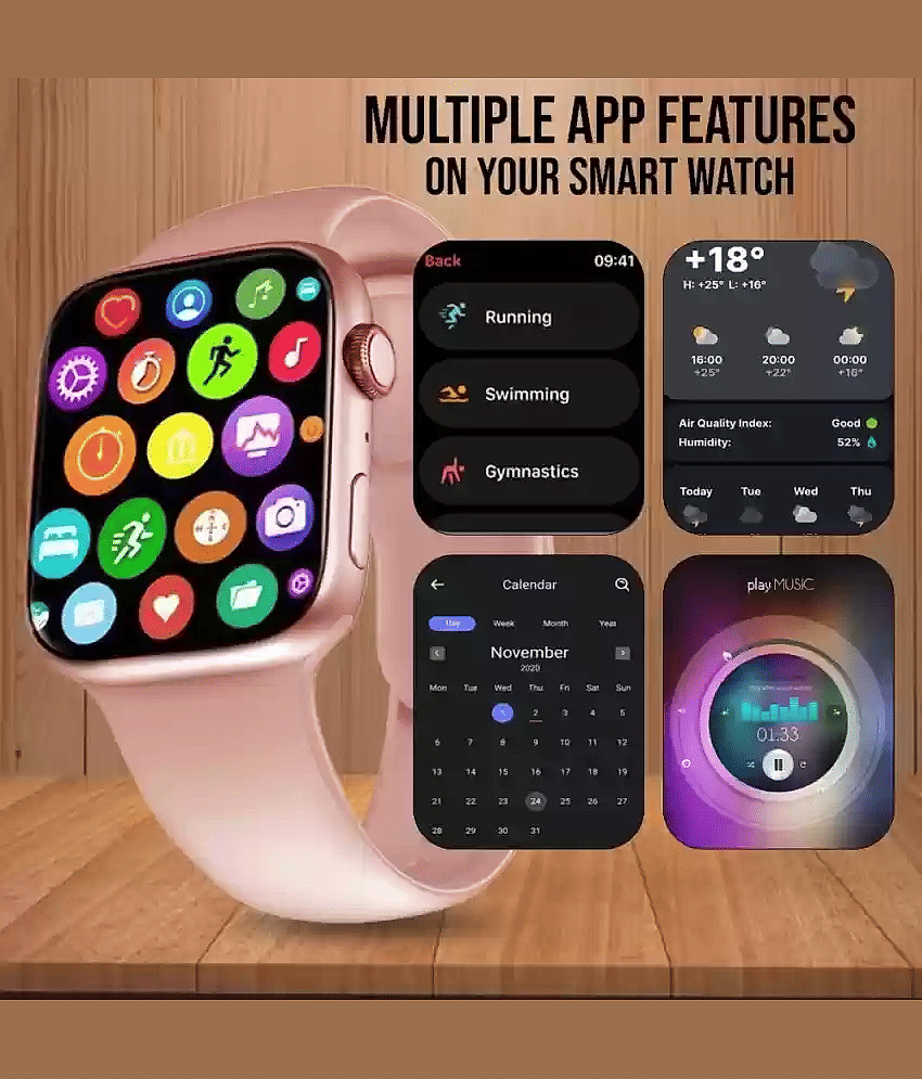 VENKAT ZONE IPS BT Calling Upto 1-2 days Smart Watch White view 2