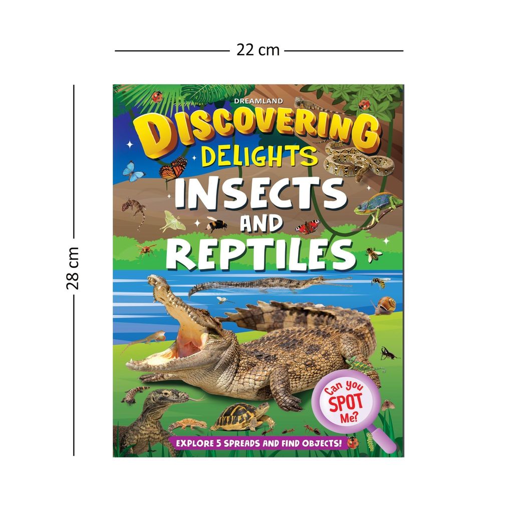 Insects and Reptiles Discovering Delights Flap Book for Kids Age 4 - 10 years [Paperback] Dreamland Publications view 2