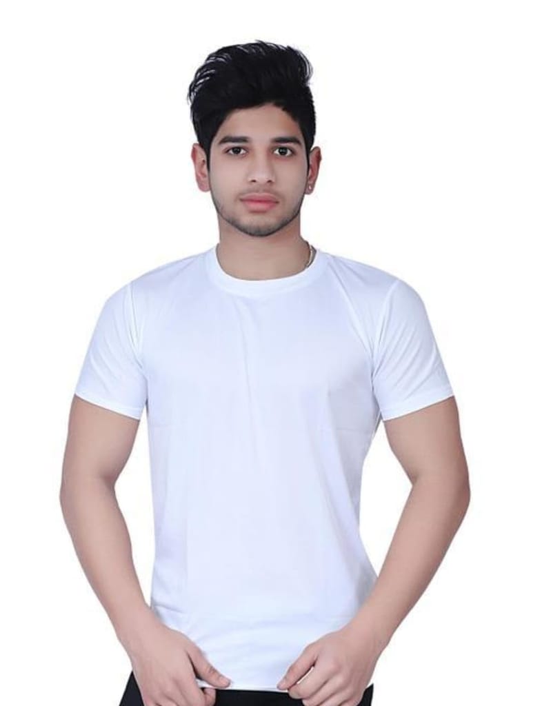 Man oversized White cotton tshirt
