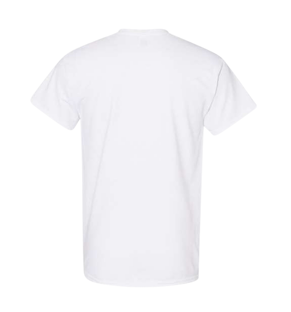 Man oversized White cotton tshirt view 2