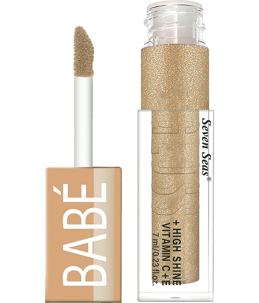 Seven Seas Babe Glittery Lip Gloss With High Shine Lip Color For Glossy Look (Pink) view 2