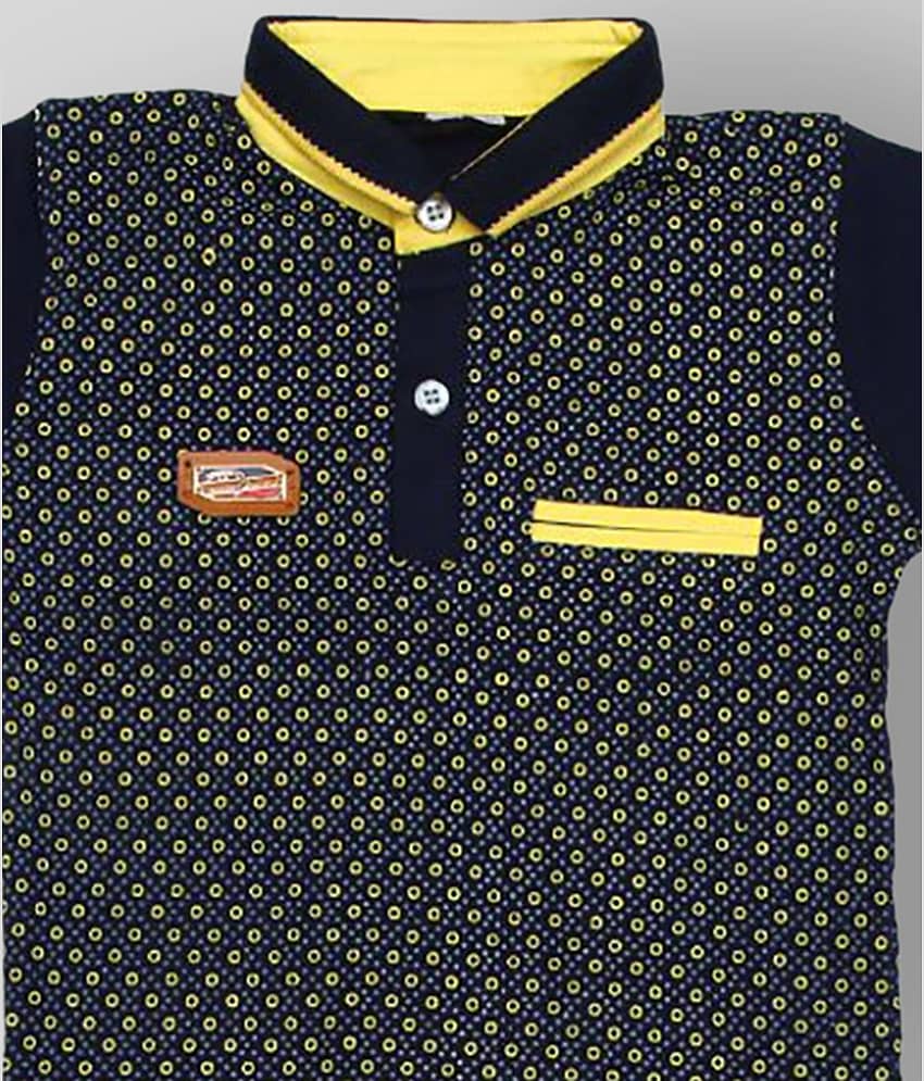 Zadmus Pack of 1 Baby Boys Cotton T-Shirt & Shorts ( Yellow ) view 2