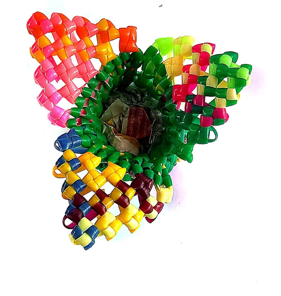 Handwoven Decorative Flower Vase view 2