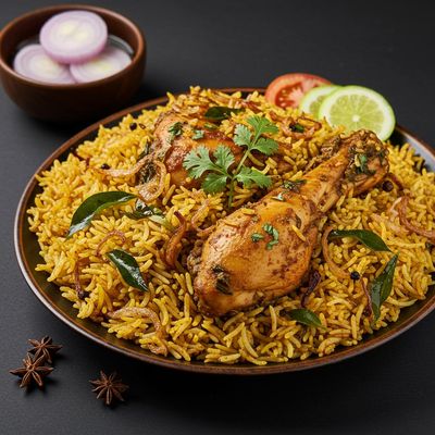 Gongura Chicken Durn Biriyani