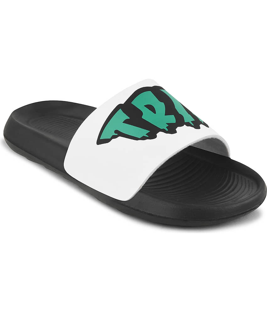 PERY PAO White Men's Slide Flip Flop view 2