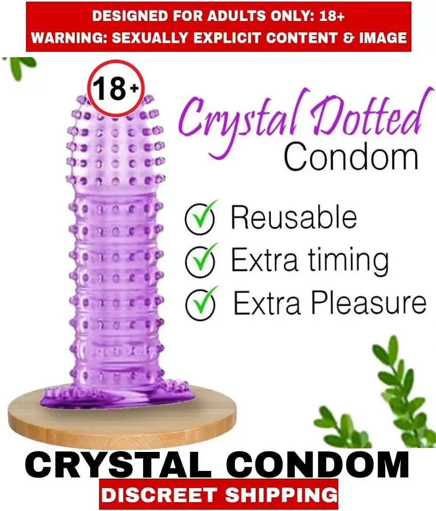 Reusable and Washable For Long Last Action Crystal Condom view 2