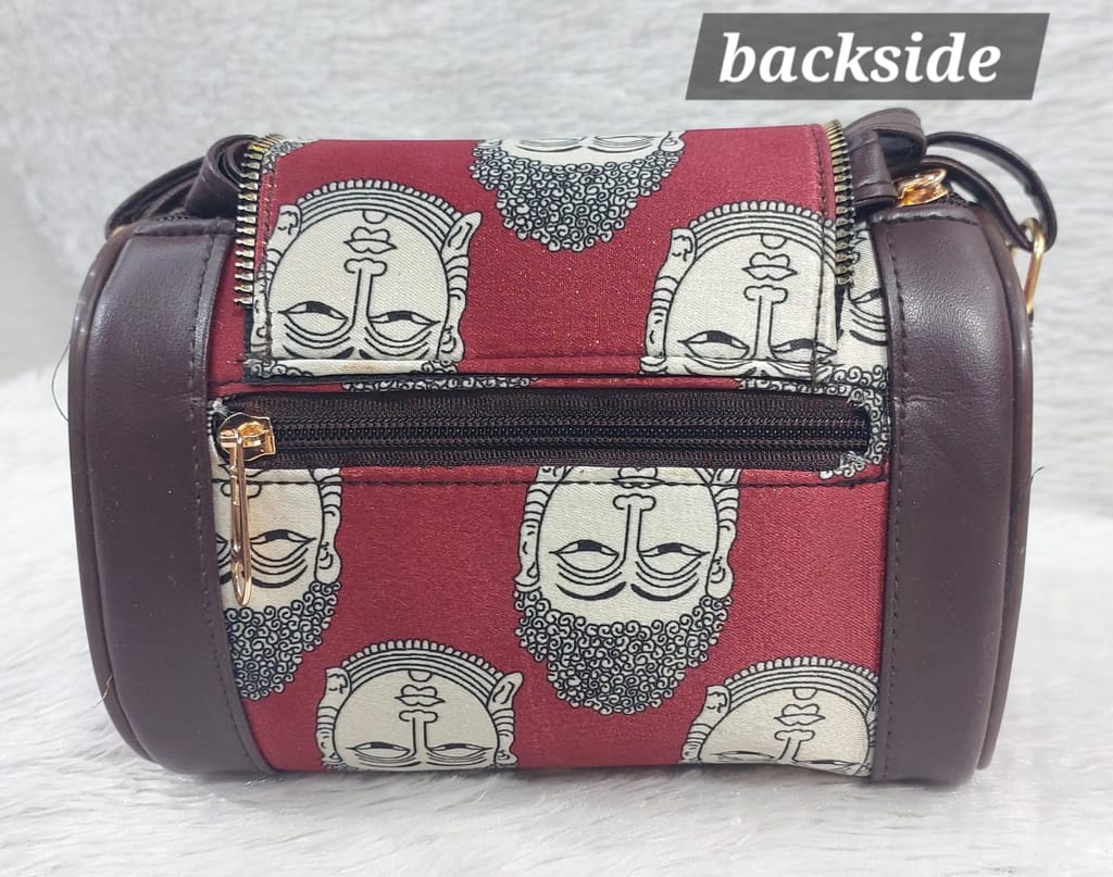 Handcrafted Buddha Print Sling bag view 2