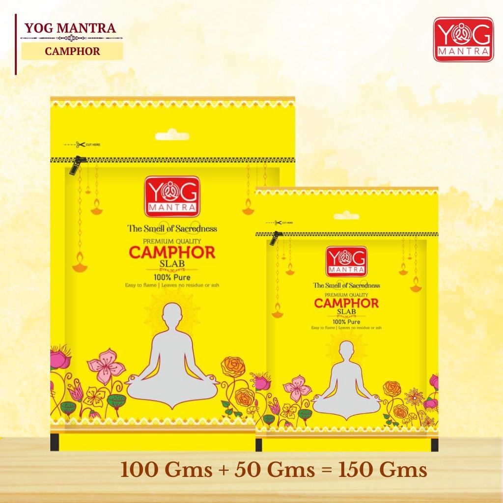 Archita Yog mantra 100% Pure & Organic Camphor Slab | 150 Gms | Non- residue Kapoor | Pooja Essentials | Aromatheraphy (Pack of 2) view 2