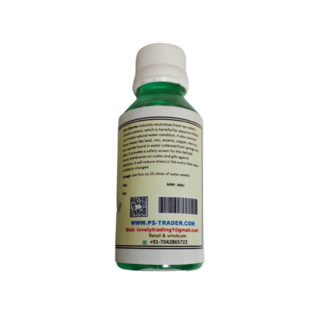 PS TRADER 100 ml Anti-Chlorine For Aquarium use only view 2