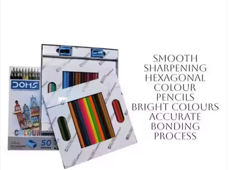 DOMS 50 Shades Super Soft Colour Pencils – Flat Pack view 2