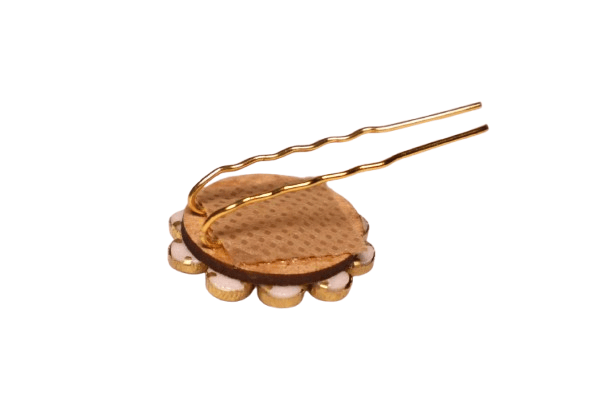 Floral Stone Studded Hair Pin view 2