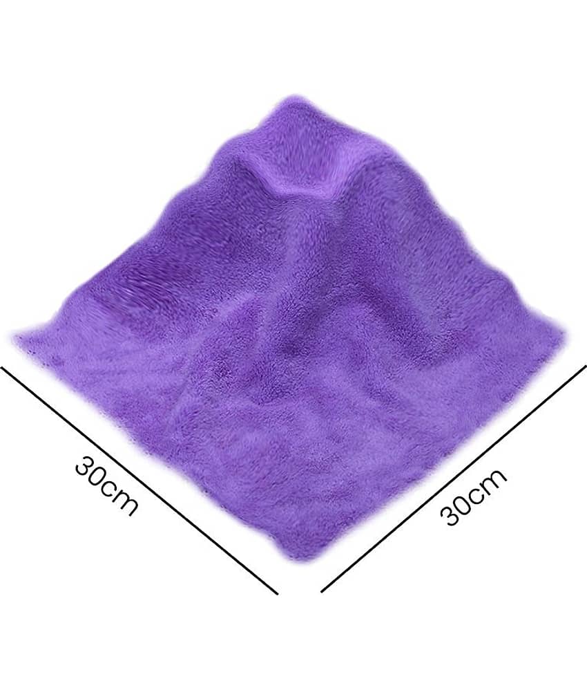 PROGIENCE Multicolor 250 GSM Microfiber Cloth Cleaning Cloth For Automobile Car accessories (Pack Of 4) 30x30 cms view 2