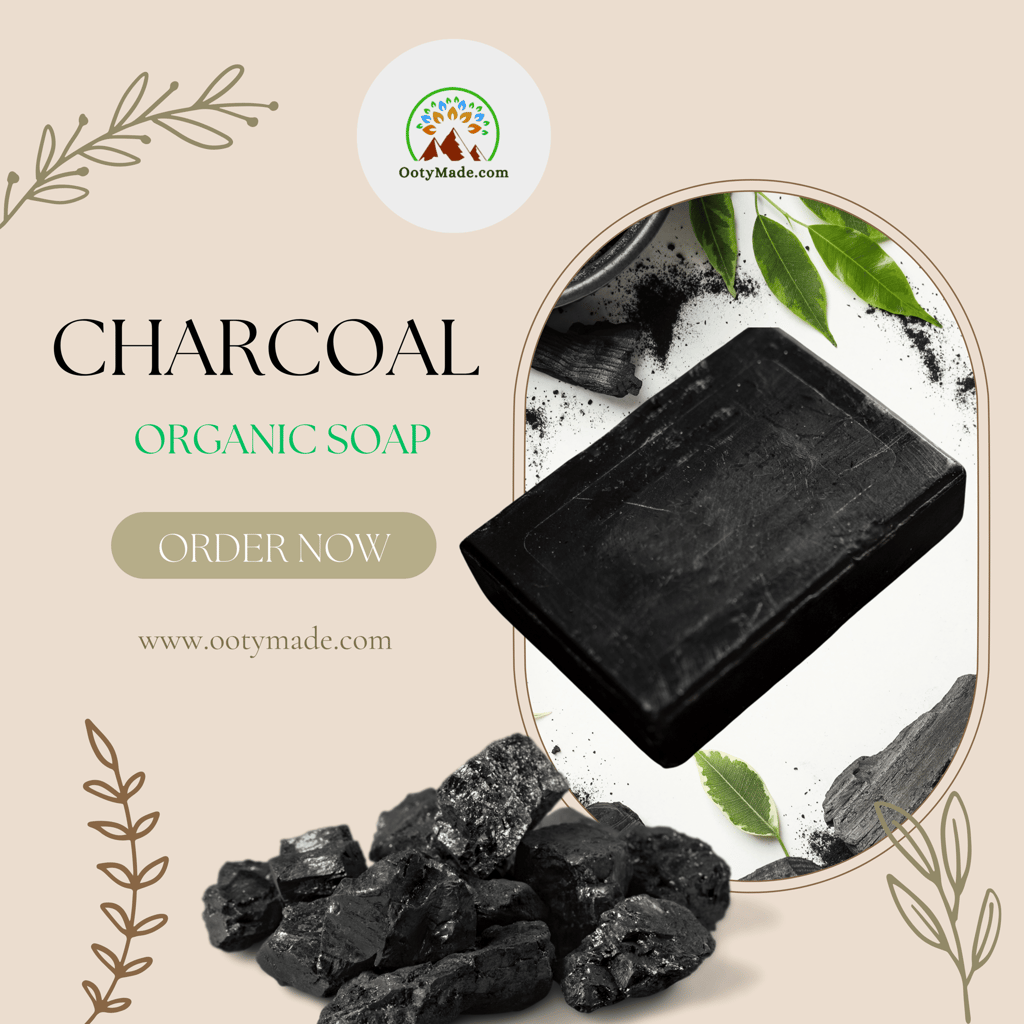 Charcoal Handmade Soap: Elevate Your Skincare Routine with Natural Organic Cleansing Perfection! view 2