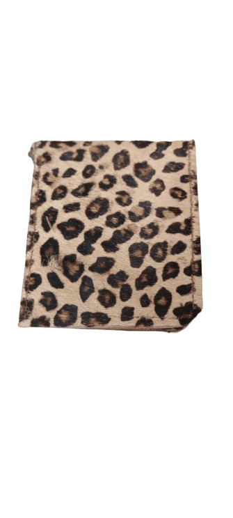Ganpati Enterprise Handcrafted Leopard Print Card Holder ID/Visiting/Debit/Credit Card Wallet for Men