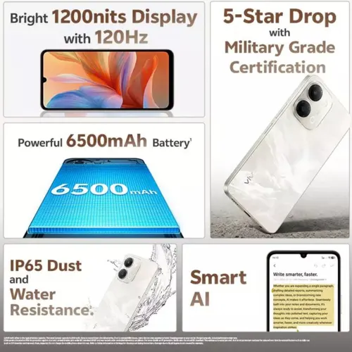 VIVO Y11 5G (Sunrise Gold, 4GB RAM, 64GB Storage) view 2