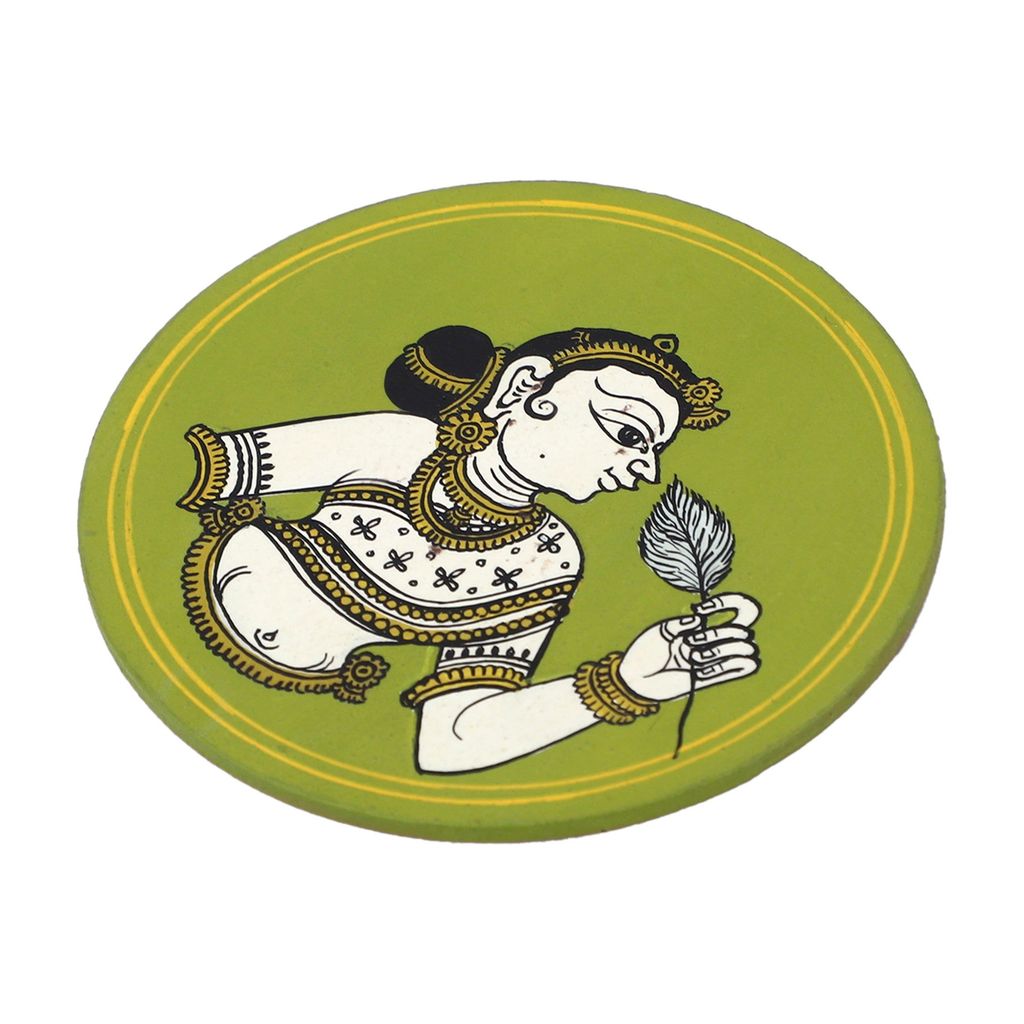 GANJIFA Hand Painted Fridge Magnet Ritu Shishir Rani view 2