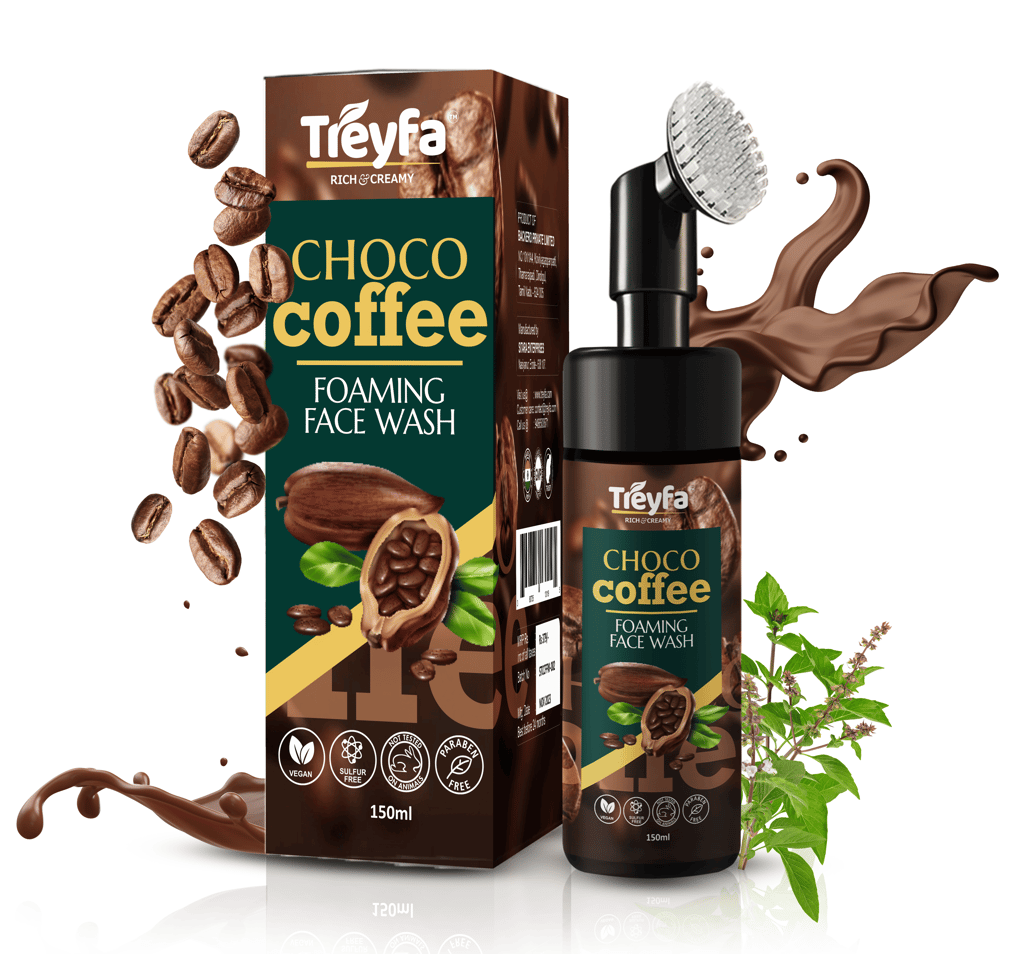 Treyfa Choco coffee foaming face wash
