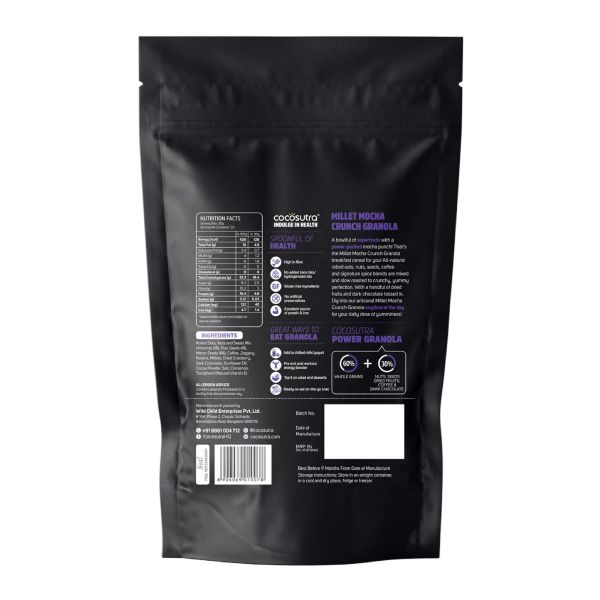 Cocosutra Breakfast Granola Millet Mocha Crunch 1 kg view 2