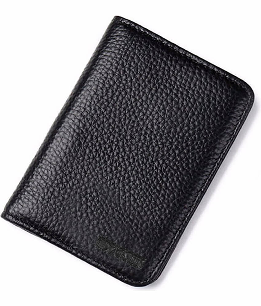 Hide & Sleek Slim RFID Black Artificial Leather Credit Card Holder with 6 Slots view 2