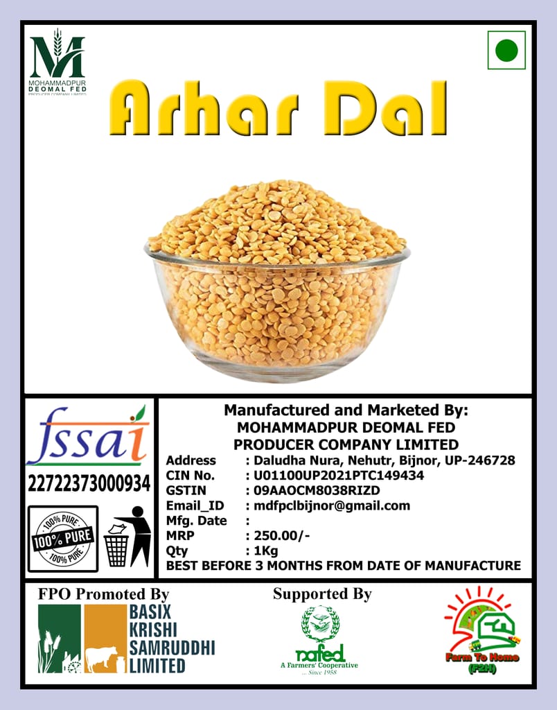 Arhar Dal - 1 Kg (pack of 3) view 2