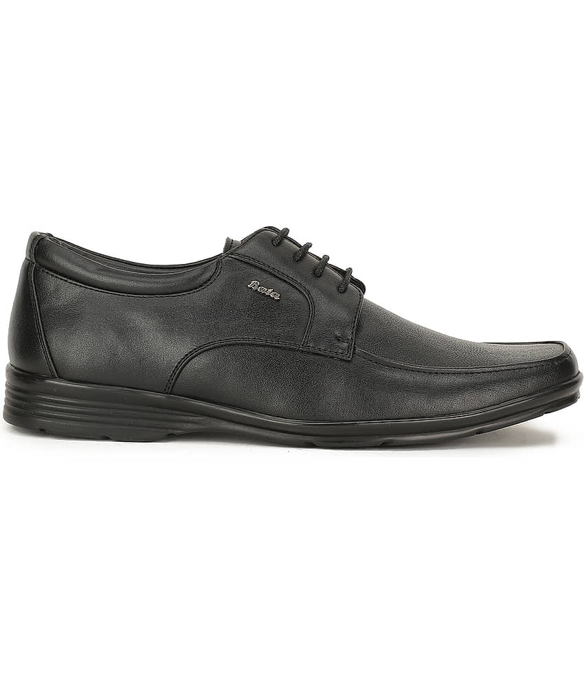 Bata Black Men's Derby Formal Shoes view 2