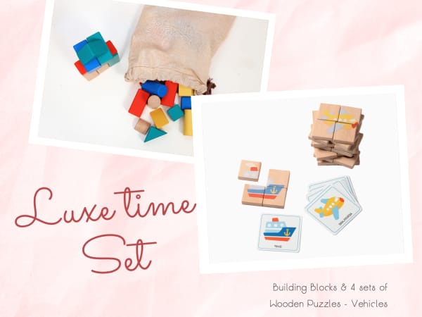 Luxe Playtime Set - Educational Wooden Toys For Babies view 2