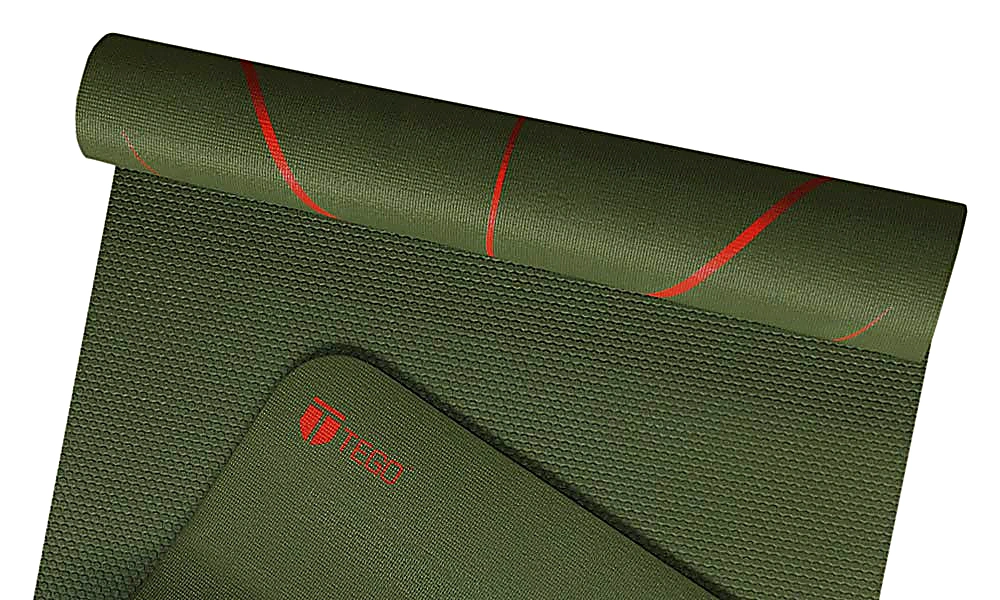 TEGO Stance Truly Reversible Yoga Mat with GuideAlign -(With Bag) (Colour - CAMO RED, Size - 5 MM) by Total Sporting And Fitness Solutions Pvt Ltd view 2