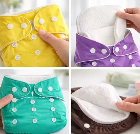 Pack of 6 Reusable Cloth Baby Diapers view 2