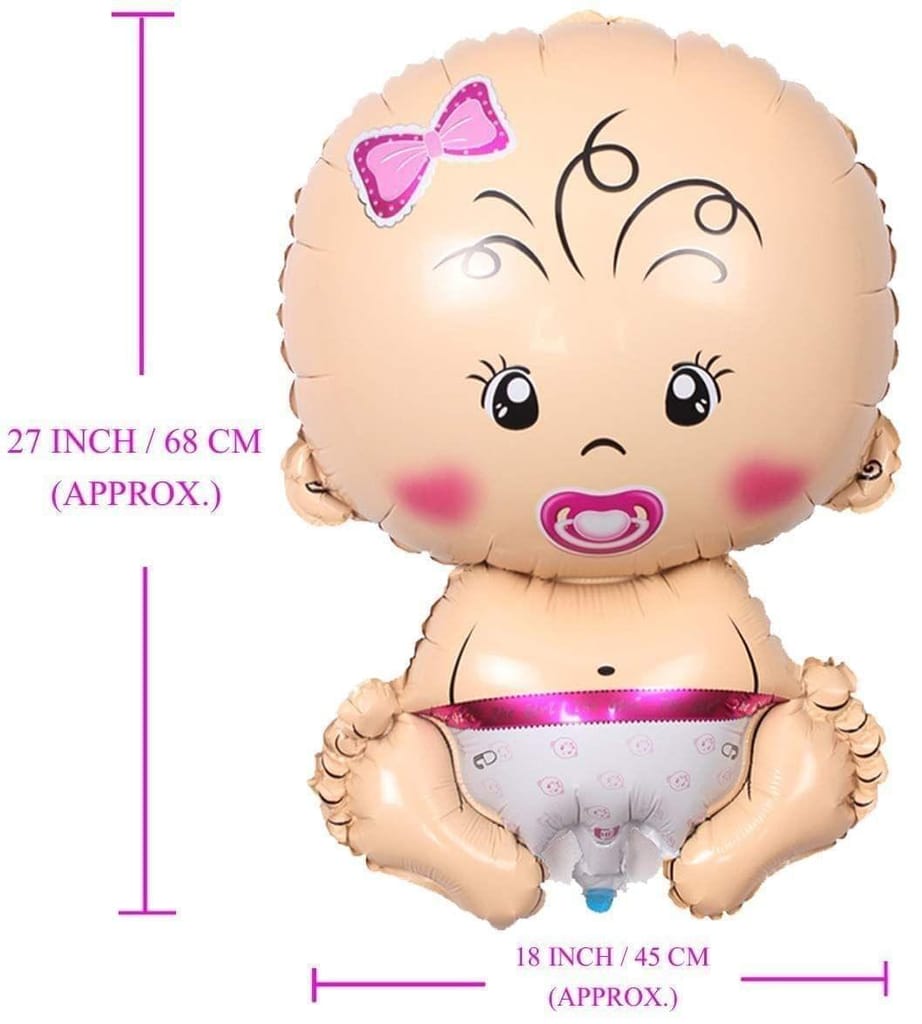 Clastik My Party Baby Girl Foil Balloon Pack of 1 (Baby Girl) view 2