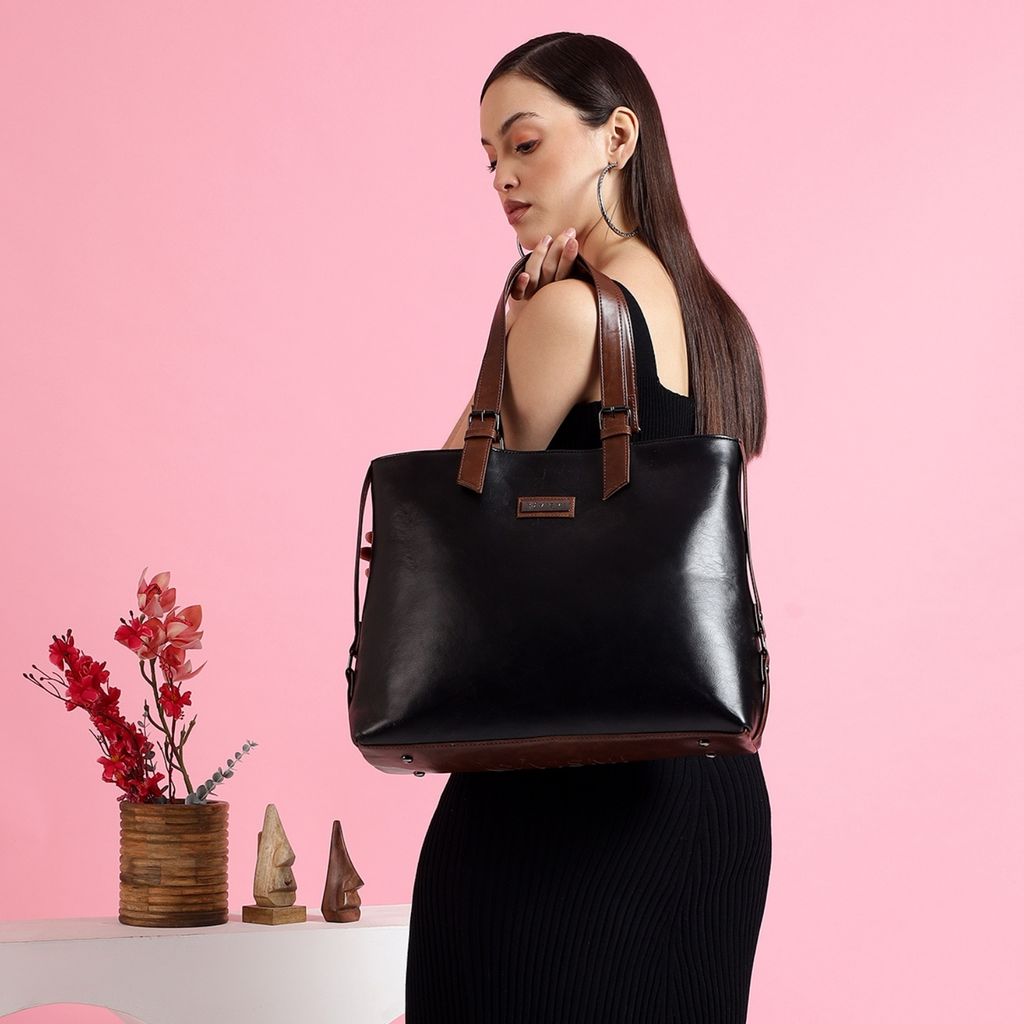 VISMIINTREND Office Bag for Women Upto 15.6 Inch Laptop | Travel Handbag | Pu Leather Stylish Tote Bag | Trendy Office Use Sling Bag | Diwali Gift for Mother | Wife view 2